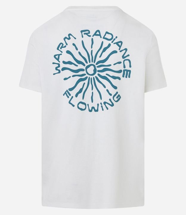 Remera Comfort  em Media Malla con Estampa Lettering en Geométrico Warm Radiance 5