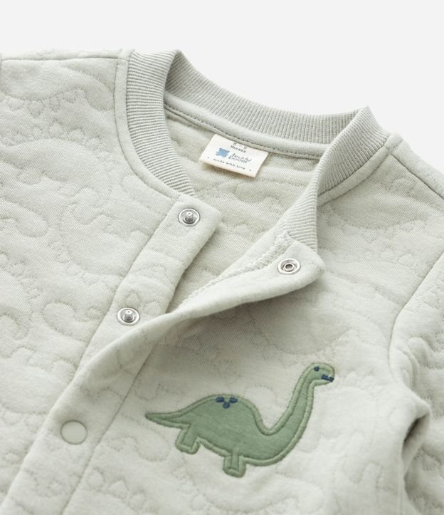 Mono Infantil Manga Larga Capitoneada con Dinosaurio – Talle 0 a 18 Meses 5