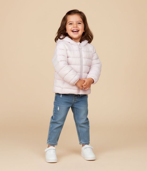Campera Puffer Infantil con Capucha - Talle 1 a 6 años