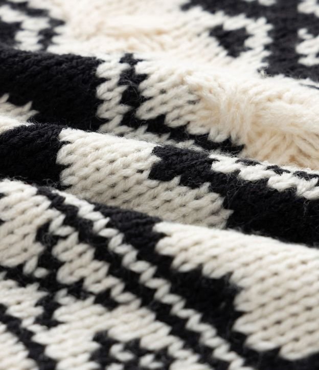 Buzo Infantil en Punto Jacquard con Estampado Tribal y Franjas – Talle 1 a 6 años