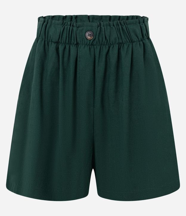 Short Runner en Viscolino con Botón en la Cintura 5