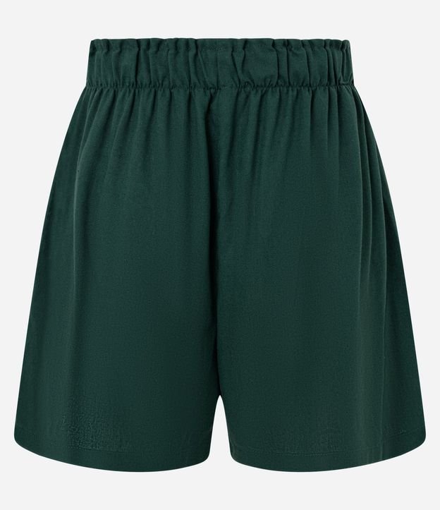 Short Runner en Viscolino con Botón en la Cintura 6