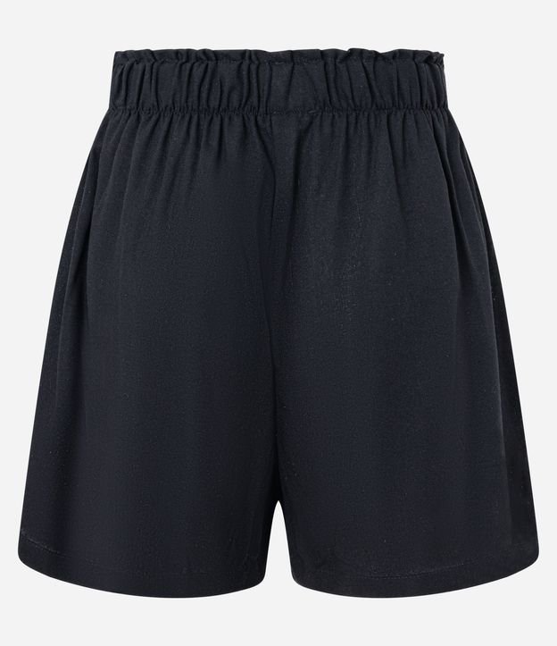 Short Runner en Viscolino con Botón en la Cintura 6