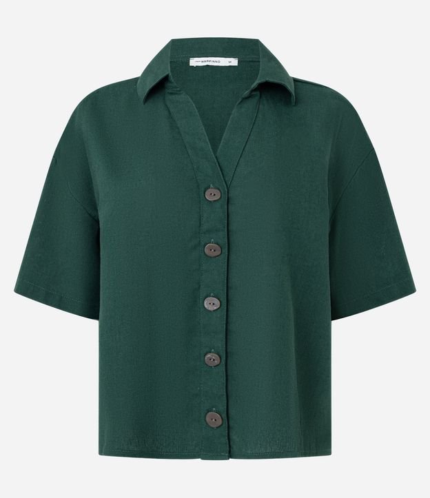 Camisa en Viscolino con Abotonado Delantero 5