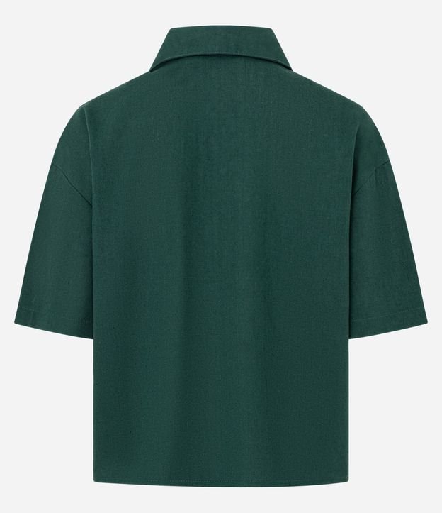 Camisa en Viscolino con Abotonado Delantero 6