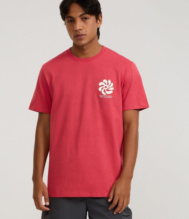 Remera Comfort en Algodón con Estampa Abstracta 2