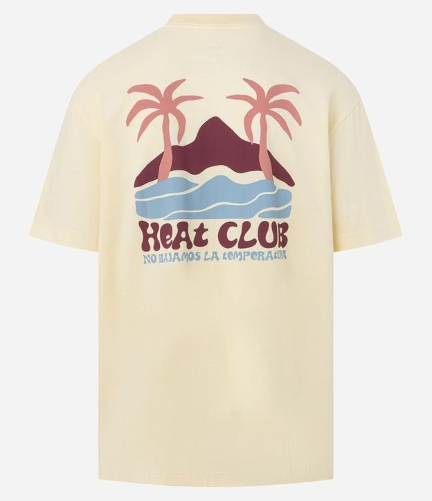 Remera Relaxed en Algodón con Estampa Playa Heat Club 6