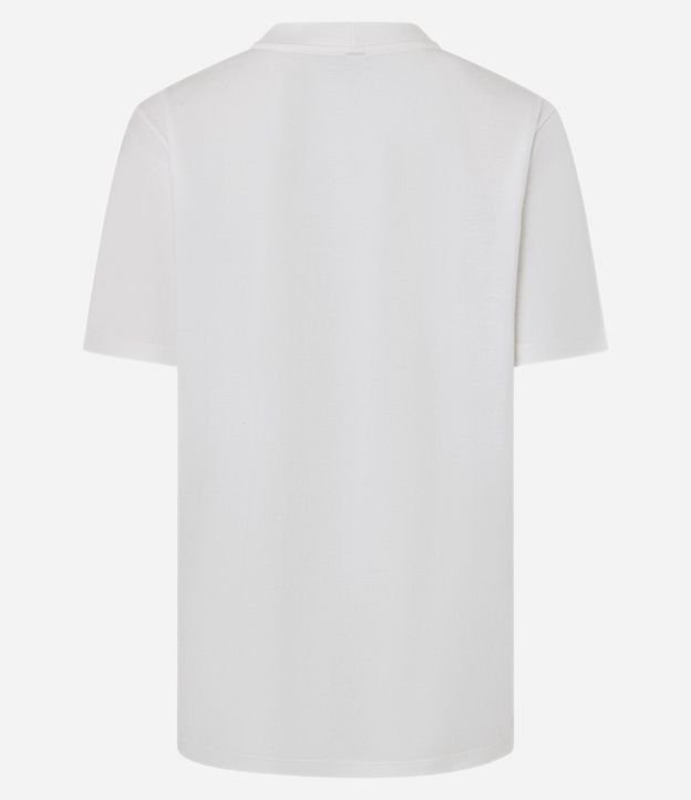 Remera T-Shirt Alargada en Algodón con Estampa Silk Summer Tropical 7