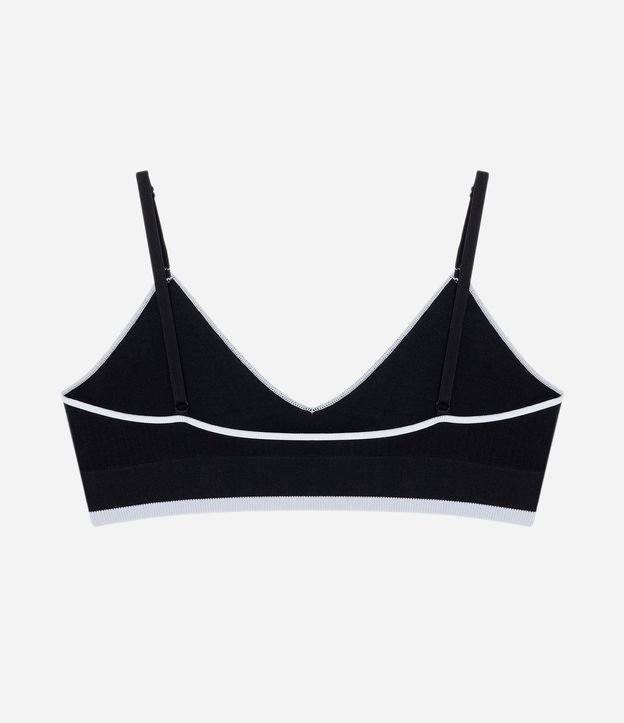 Soutien Top Seamless Texturizado con Detalle Contrastante 6