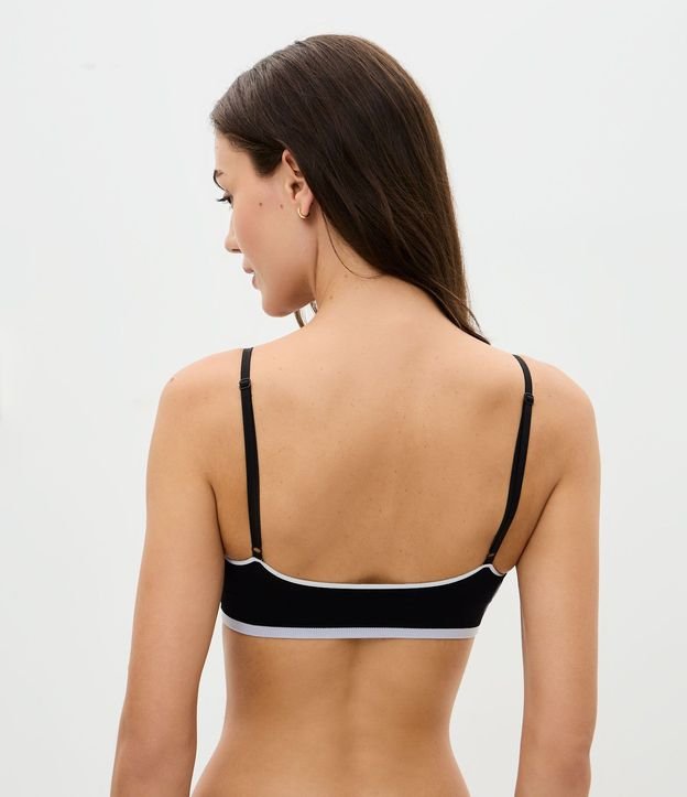 Soutien Top Seamless Texturizado con Detalle Contrastante 4