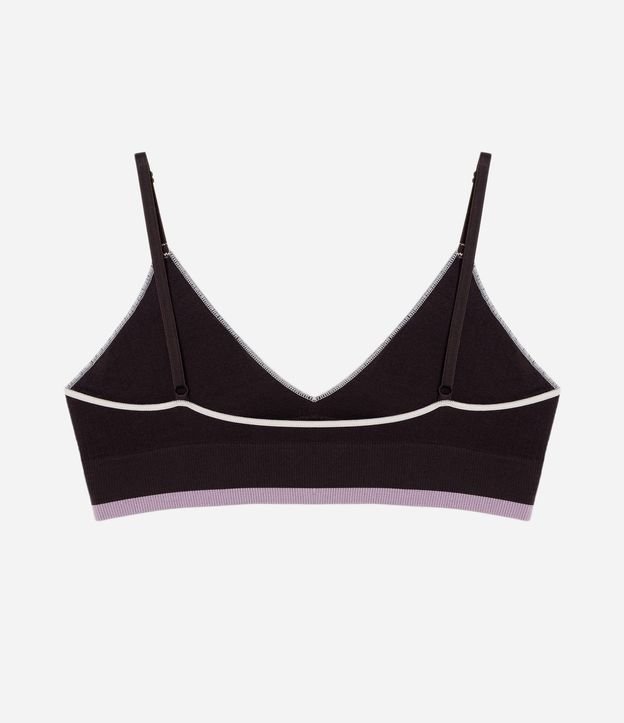 Soutien Top Seamless Texturizado con Detalle Contrastante 5