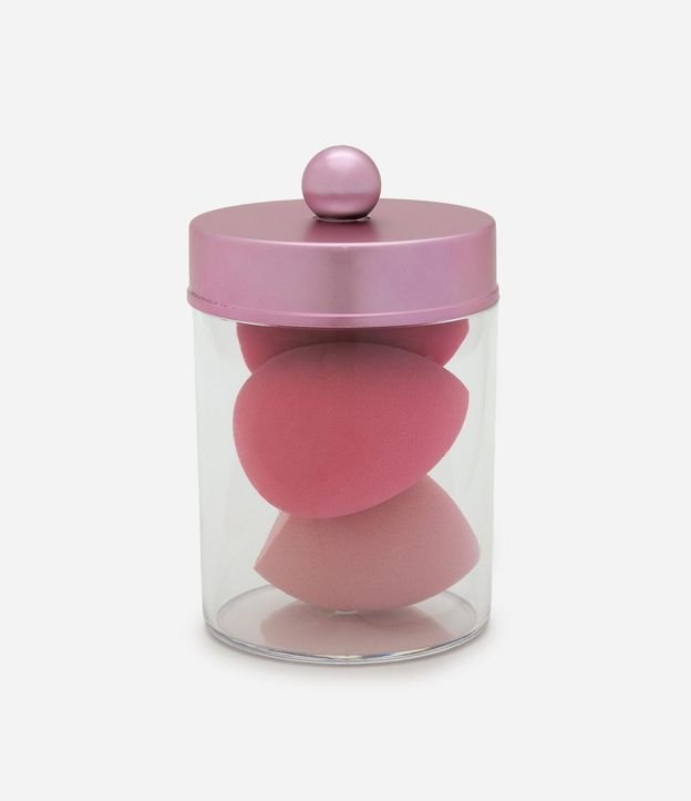Kit con 3 esponjas y organizador con tapa Alchemia 2