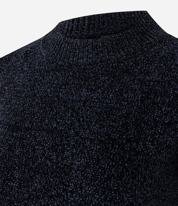 Blusa Slim en Punto Chenille con Cuello Redondo 6