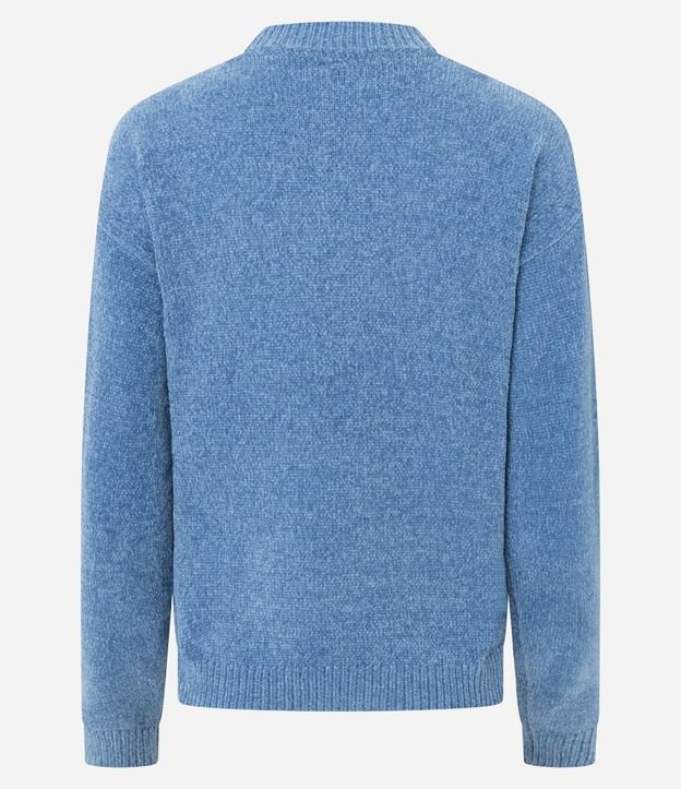 Blusa Slim en Punto Chenille con Cuello Redondo 3