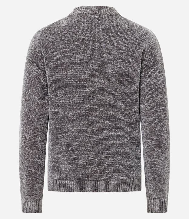 Blusa Slim en Punto Chenille con Cuello Redondo 7