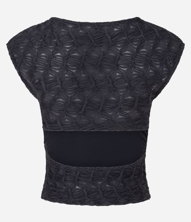 Blusa Texturizada con Abertura en la Espalda 7