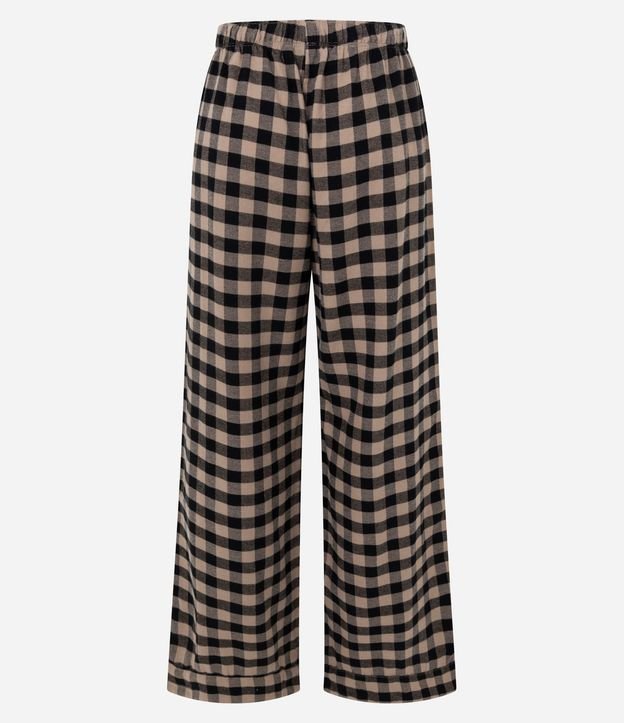 Pantalón de Pijama en Franela de Cuadros 6