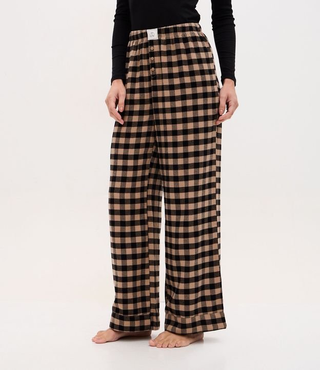 Pantalón de Pijama en Franela de Cuadros 2