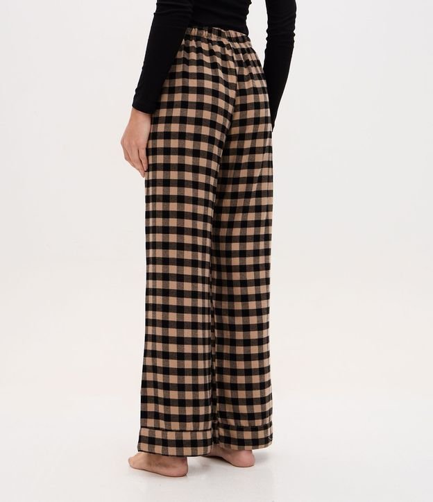 Pantalón de Pijama en Franela de Cuadros 4