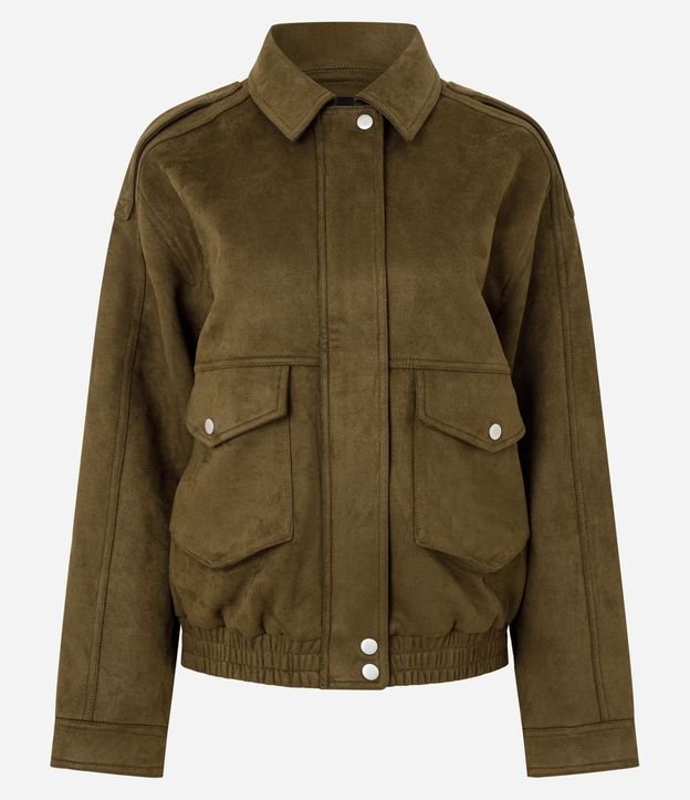 Campera en Gamuza con Bolsillos 5