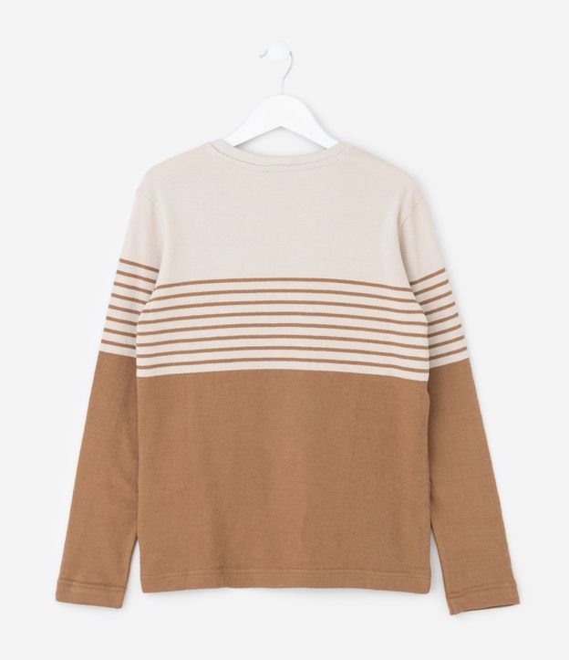 Remera Infantil con Rayas y Bloque de Color – Talle 5 a 14 años 3