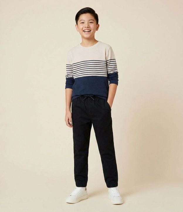 Remera Infantil con Rayas y Bloque de Color – Talle 5 a 14 años 1