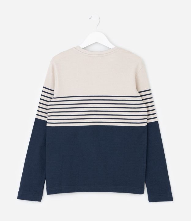 Remera Infantil con Rayas y Bloque de Color – Talle 5 a 14 años 3