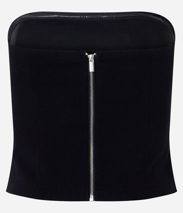 Blusa Sin Breteles con Aplicación de Ojale Metálicos 6