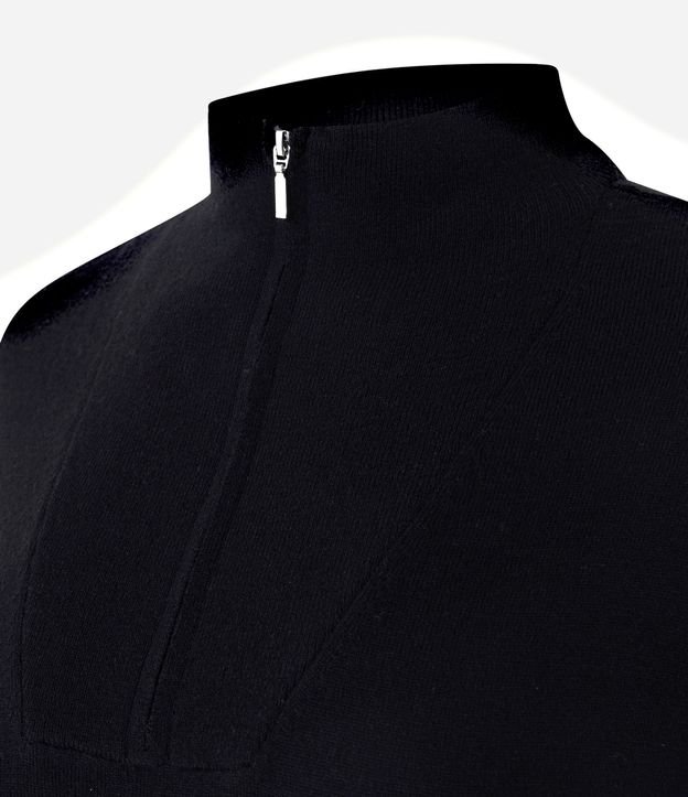 Suéter Básico en Punto con Cremallera en el Cuello 2