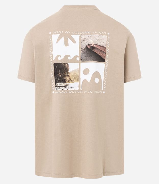 Remera Comfort en Algodón con Estampa de Playa 6