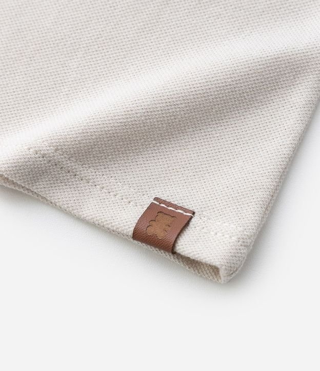 Remera Polo Infantil en Piquet Texturizado - Talle RN a 18 Meses 5