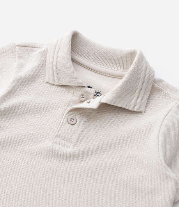 Remera Polo Infantil en Piquet Texturizado - Talle RN a 18 Meses 6