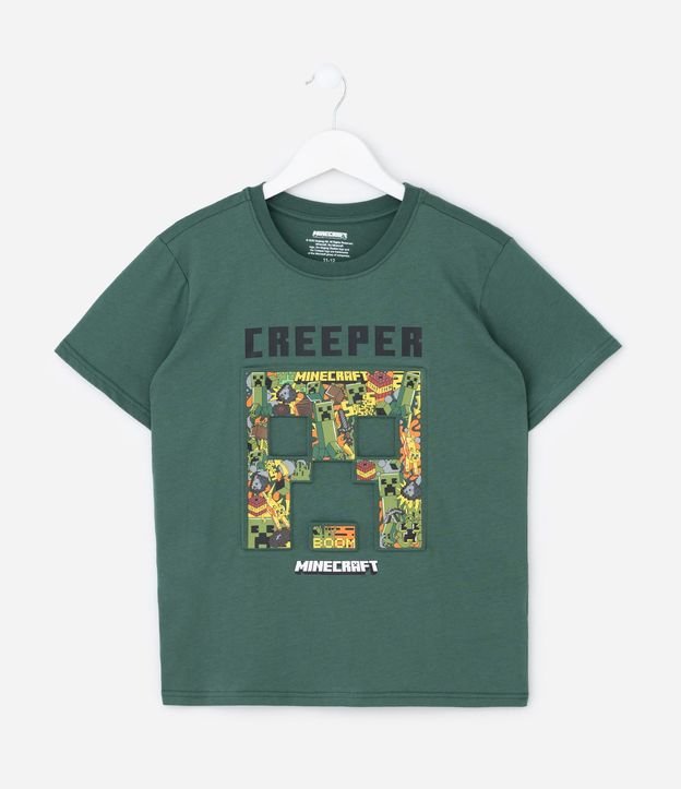 Remera Infantil con Estampado en Alto Relieve Minecraft – Talle 5 a 14 años 2