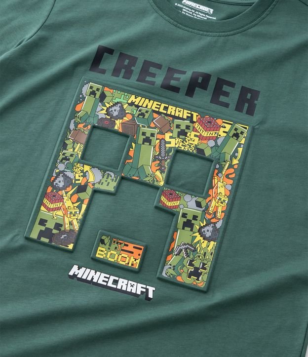 Remera Infantil con Estampado en Alto Relieve Minecraft – Talle 5 a 14 años 6