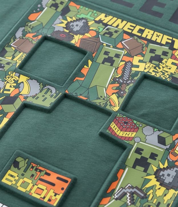 Remera Infantil con Estampado en Alto Relieve Minecraft – Talle 5 a 14 años 8