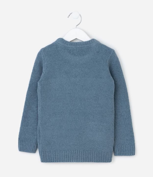 Suéter Infantil en Chenille con Patches de Osito – Talle 1 a 5/6 años 3