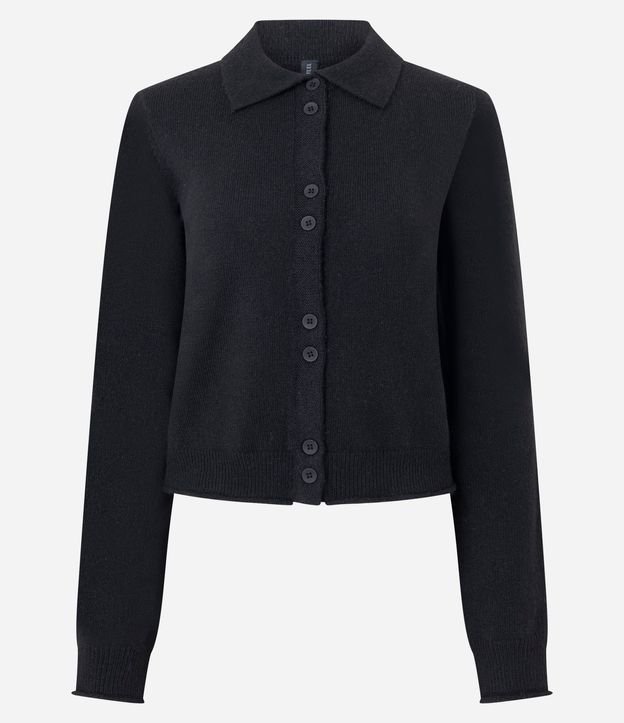 Saco en Tricot con Cuello Polo
