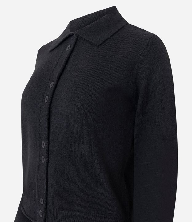 Saco en Tricot con Cuello Polo 2