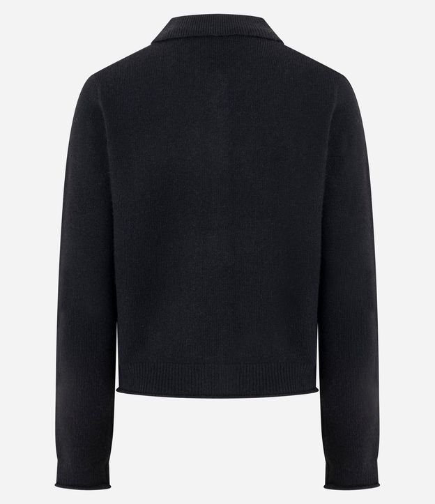 Saco en Tricot con Cuello Polo 3
