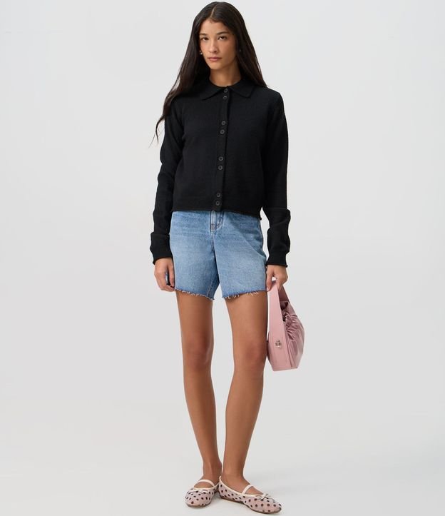 Saco en Tricot con Cuello Polo 2