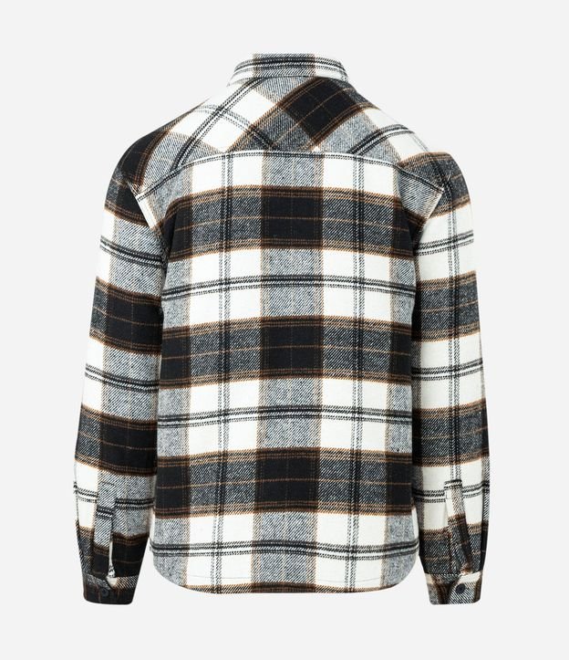 Campera en Franela de Cuadros con Forro 5
