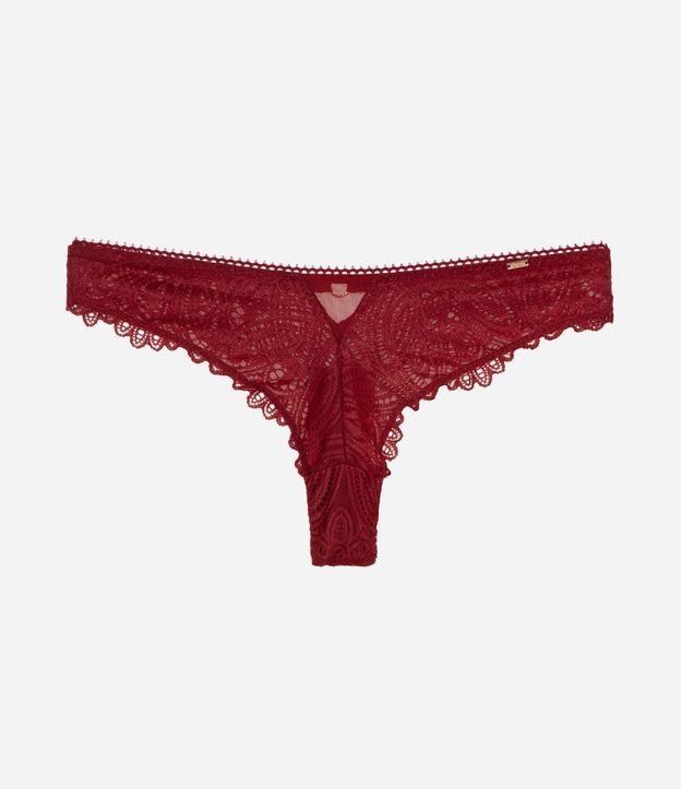 Bombacha Bikini en Hilo Doble con Aplicación de Encaje 5