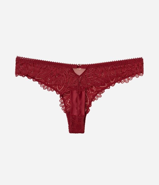 Bombacha Bikini en Hilo Doble con Aplicación de Encaje 6