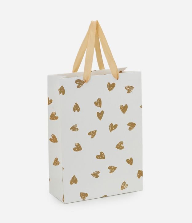 Bolsa de Regalo Pequeña con Estampa de Corazones