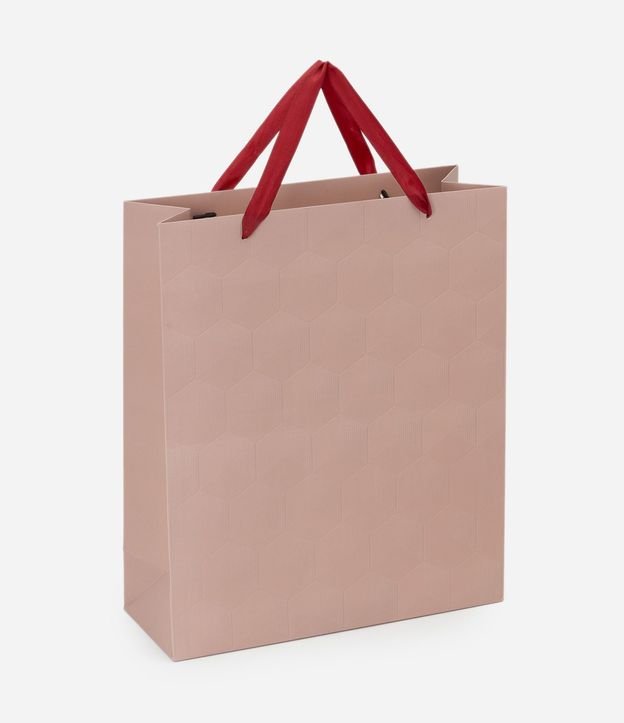 Bolsa de Regalo Mediana con Textura Hexagonal