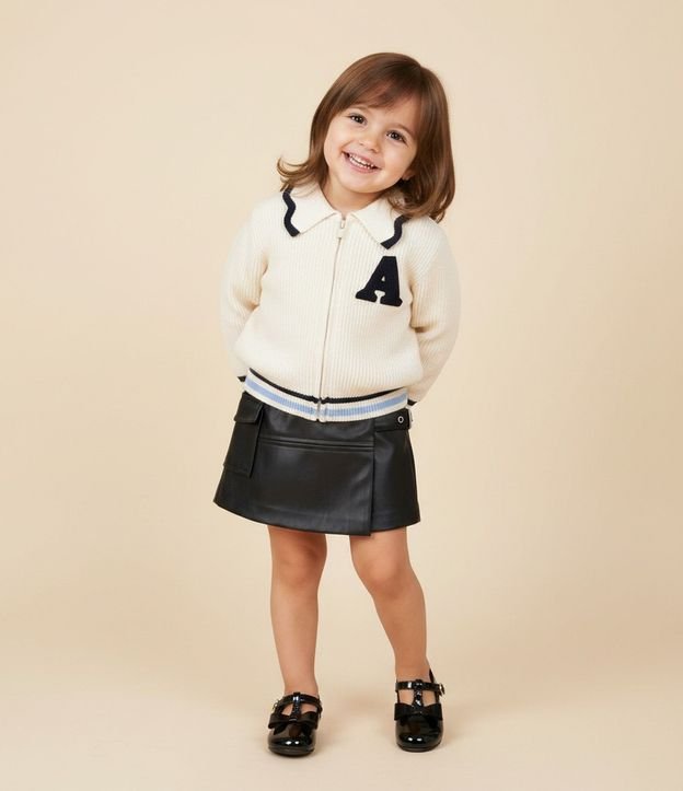 Short Pollera Infantil con Bolsillo Cargo – Talle 1 a 6 años