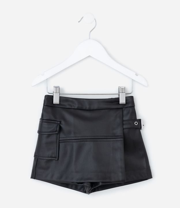 Short Pollera Infantil con Bolsillo Cargo – Talle 1 a 6 años 2