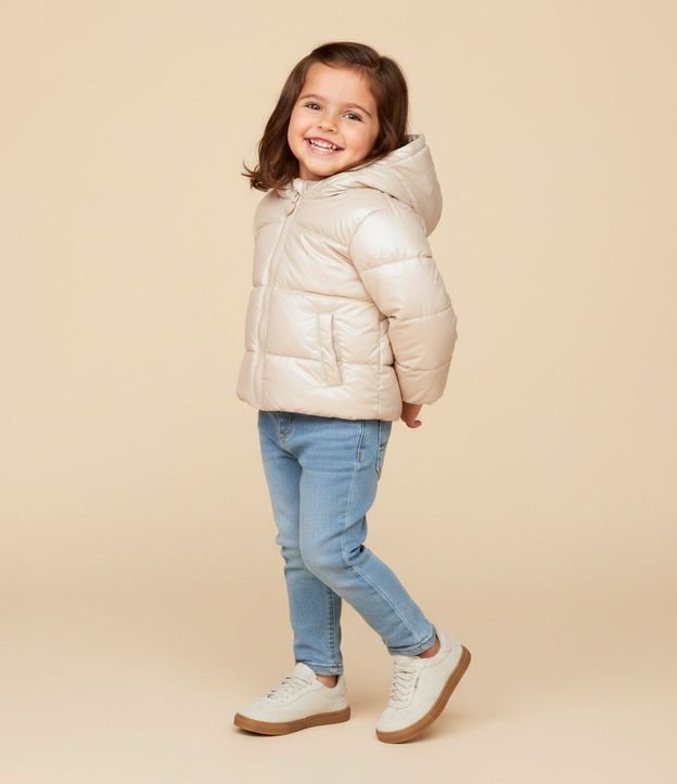 Campera Infantil Puffer Pesada con Efecto Holográfico – Talle 1 a 6 años
