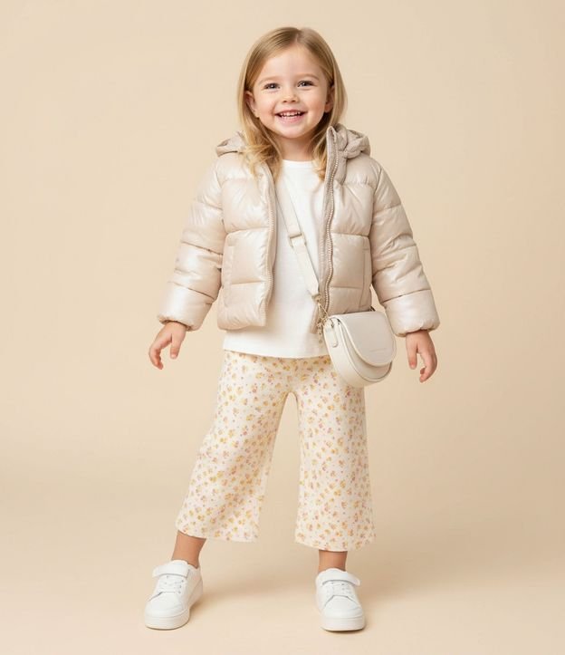 Campera Infantil Puffer Pesada con Efecto Holográfico – Talle 1 a 6 años 2