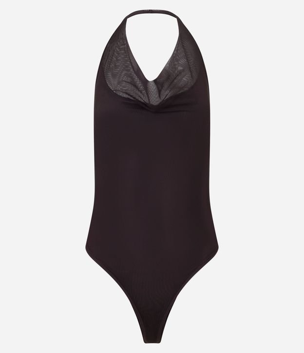 Body Frente Única en Tule con Escote Degagê 4